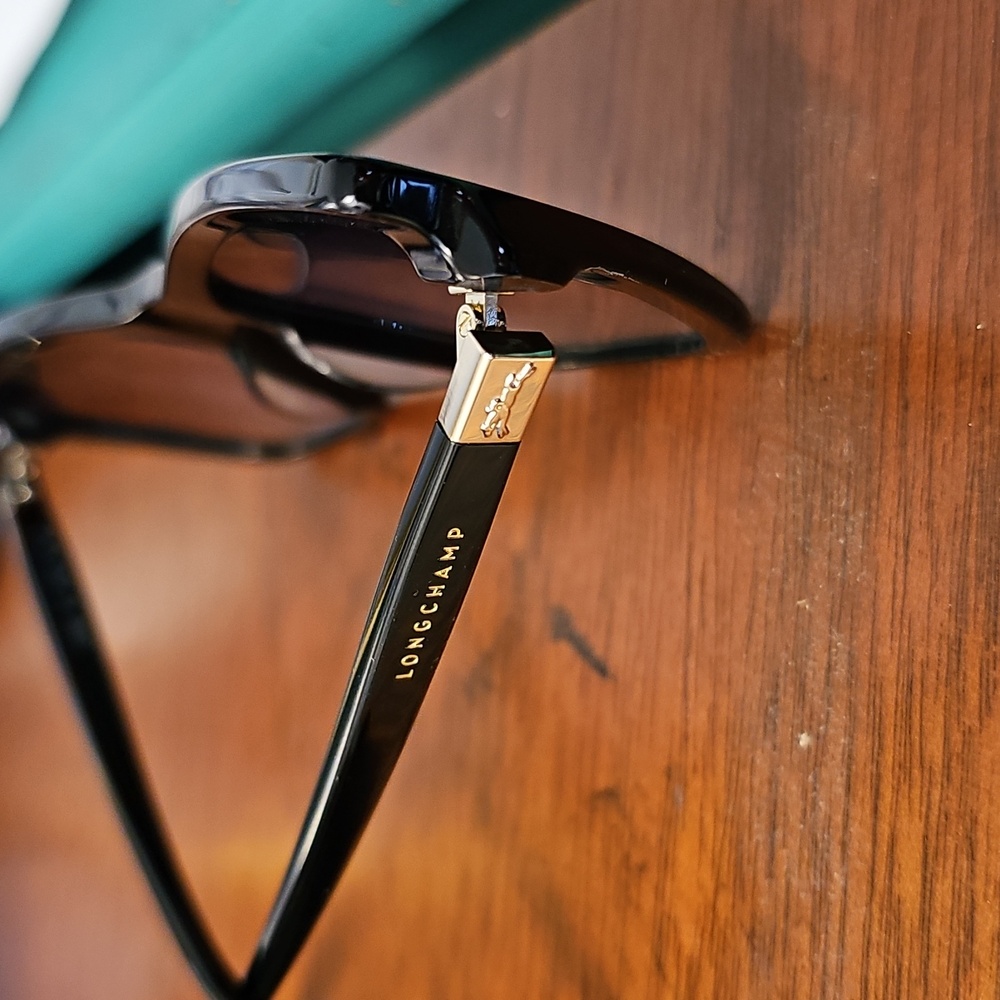 NWT Longchamp Black Sunglasses - Picture 2 of 8